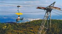 Blick von der Seilbahn Krupka